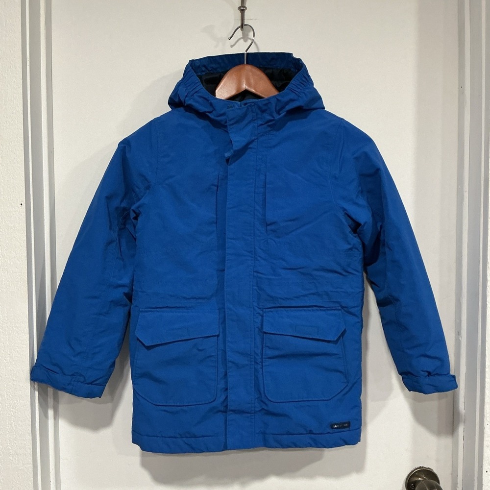 Lands End Squall Blue Winter Jacket, Boys, Small, Shell Only, Waterproof